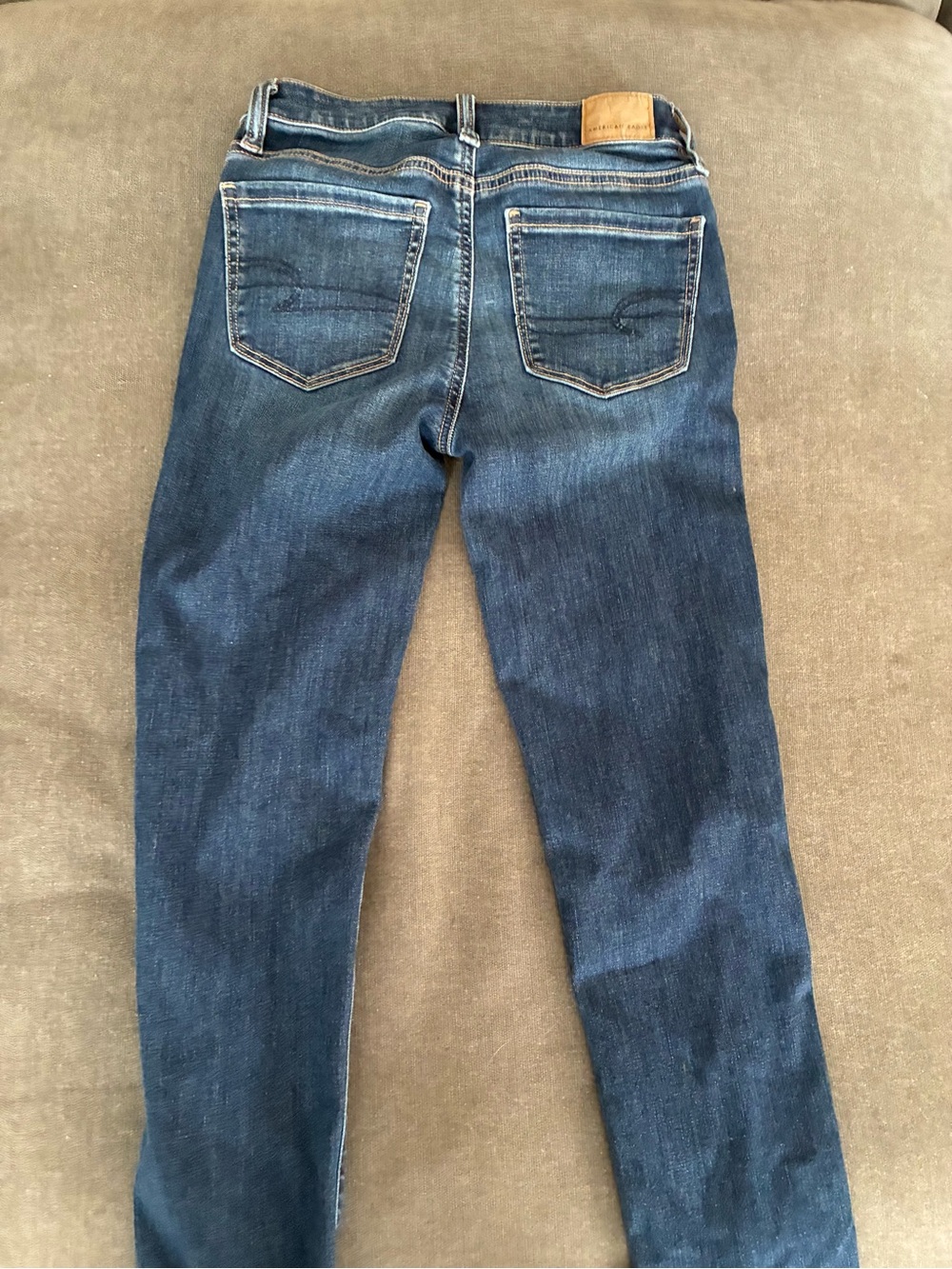 American Eagle Outfitters Dark Blue Skinny Jeans - Picture 4 of 4